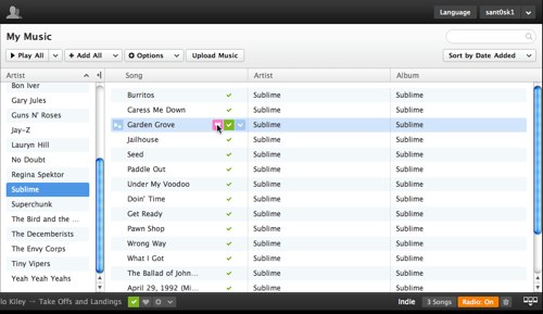 Grooveshark's Slick Grid