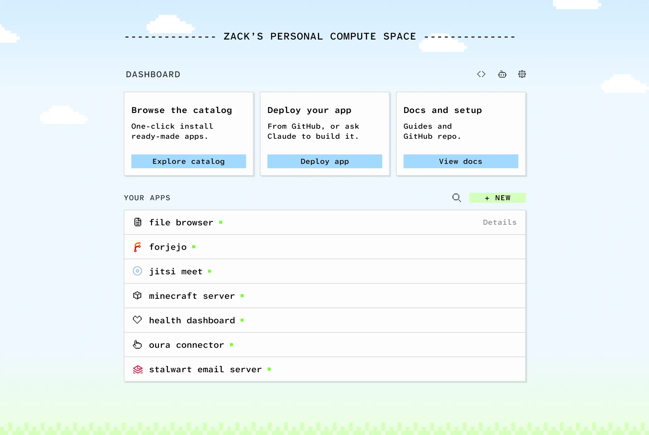 Cloud in a bottle on Zack&rsquo;s Personal Compute Space