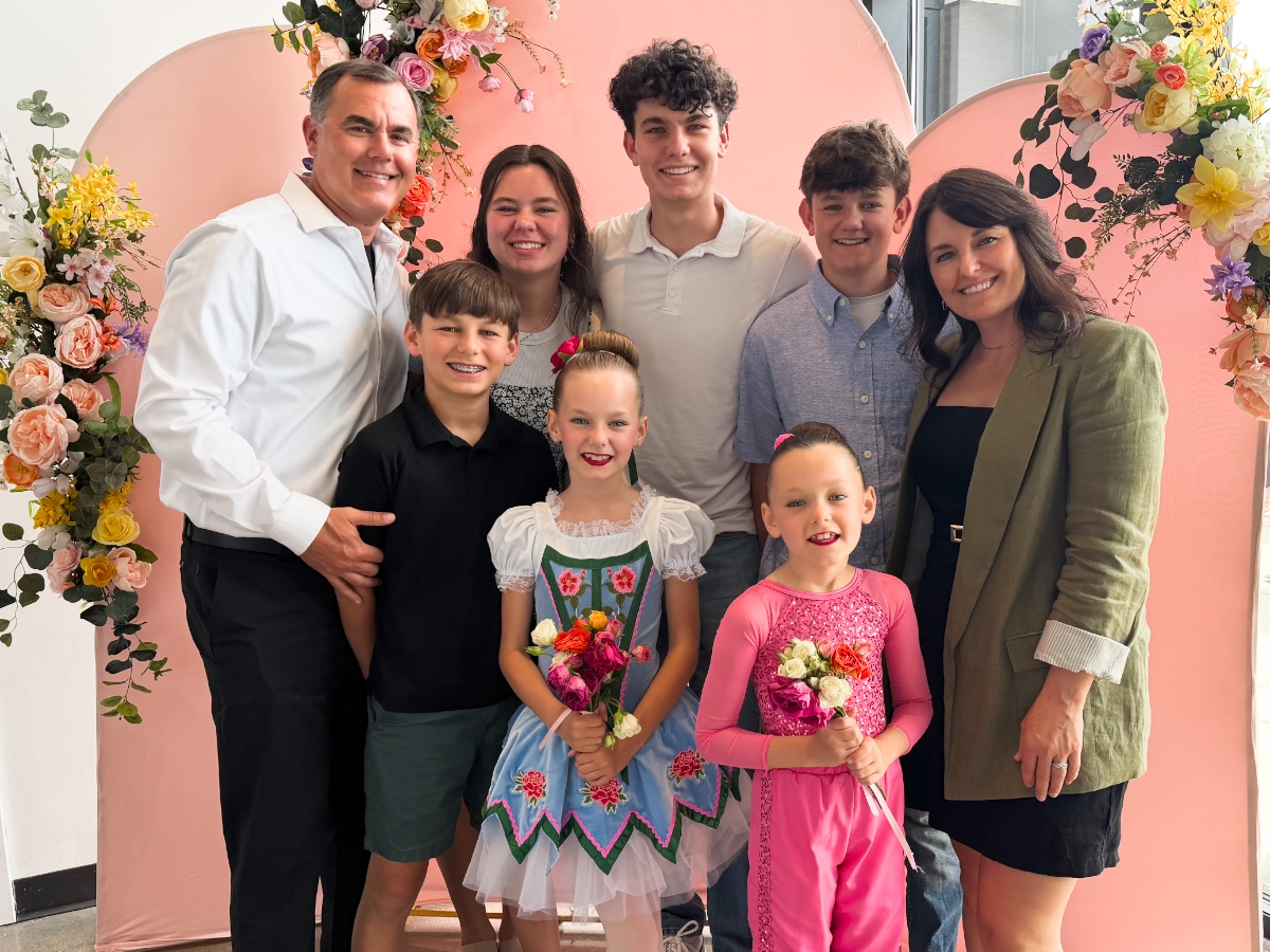 Left to right: Jerod, Ezra, Lyla, Nora, Wes, Hazel, Levi, Rachel